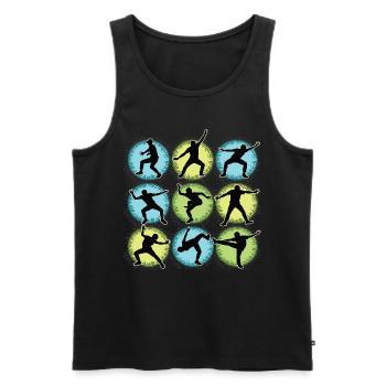 Breakdance Kids for Dance Breakdancers - Men's Premium Organic Tank Top - black - Front - AI Model Male 178 light (178cm)