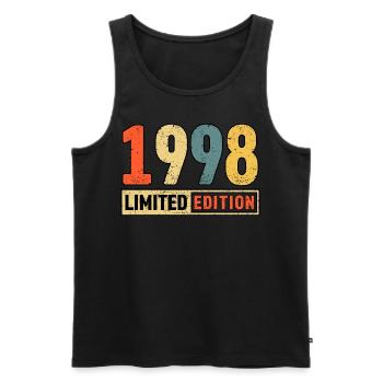 Édition limitée 1998 - Débardeur bio Premium Homme - noir - Devant - Michal (187cm)