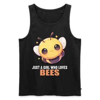 Bees Bee - Men's Premium Organic Tank Top - black - Front - AI Model Male 178 light (178cm)