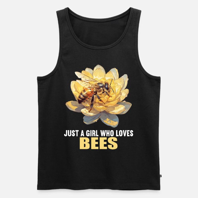 Bienen Biene - Männer Premium Bio Tank Top - Schwarz