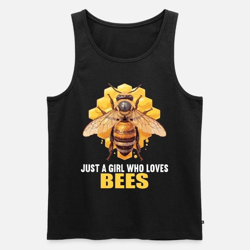 Bienen Biene - Männer Premium Bio Tank Top - Schwarz