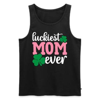 La maman irlandaise de la Saint-Patrick est la plus heureuse - Débardeur bio Premium Homme - noir - Devant - Michal (187cm)