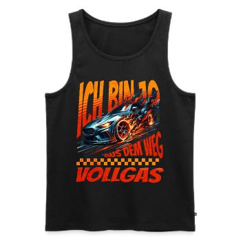 Ich Bin 10 Aus Dem Weg. Kindergeburtstag Rennwagen - Männer Premium Bio Tank Top - Schwarz - Vorne - AI Model Male 178 light (178cm)