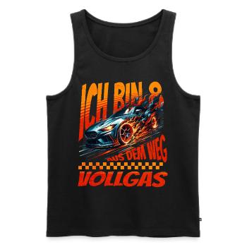 Ich Bin 8 Aus Dem Weg. Kindergeburtstag Rennwagen - Männer Premium Bio Tank Top - Schwarz - Vorne - AI Model Male 178 light (178cm)