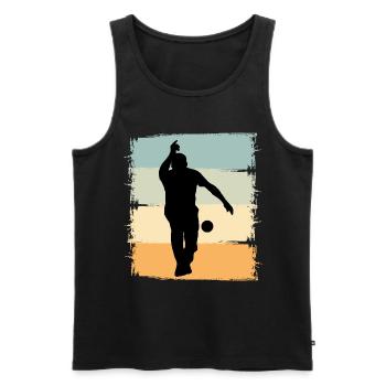 Boule Boccia Boule player - Men's Premium Organic Tank Top - black - Front - AI Model Male 178 light (178cm)