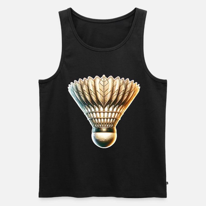 Badminton - Männer Premium Bio Tank Top - Schwarz
