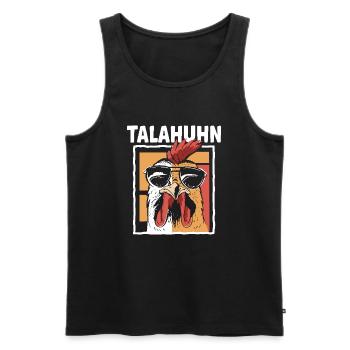 Talahuhn - Männer Premium Bio Tank Top - Schwarz - Vorne - AI Model Male 178 light (178cm)