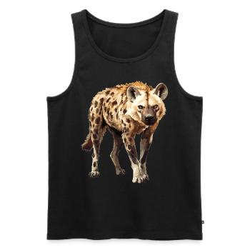 Hyena Hyena - Men's Premium Organic Tank Top - black - Front - AI Model Male 178 light (178cm)