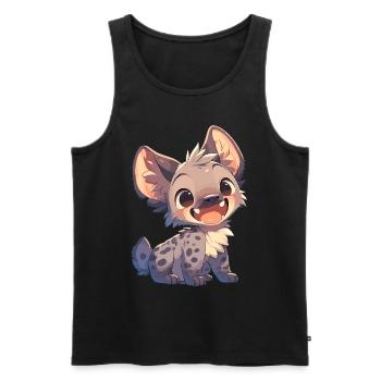 Hyena Hyena - Men's Premium Organic Tank Top - black - Front - AI Model Male 178 light (178cm)