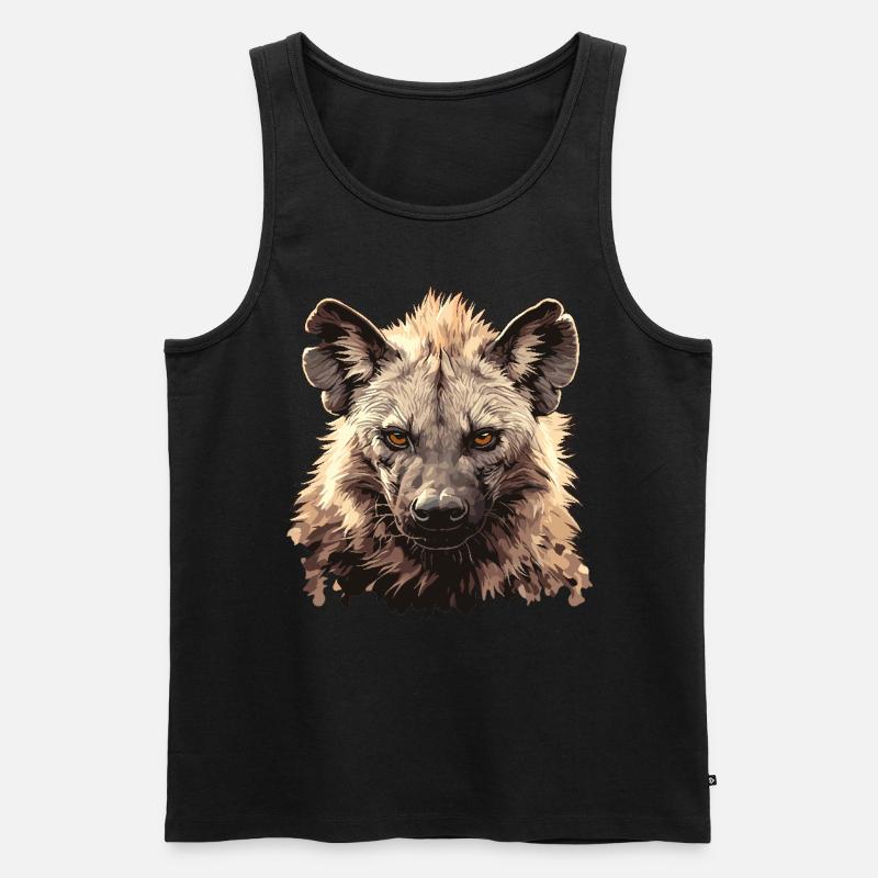 Hyänen Hyäne - Männer Premium Bio Tank Top - Schwarz
