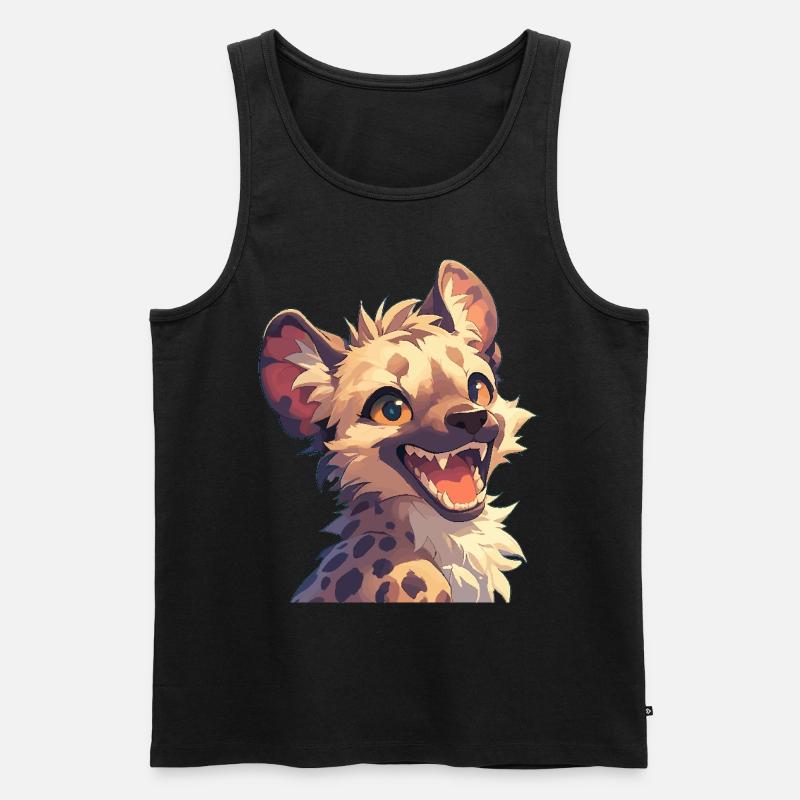 Hyänen Hyäne - Männer Premium Bio Tank Top - Schwarz