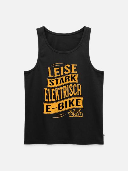 E-Bike E-Biker - Männer Premium Bio Tank Top - Schwarz