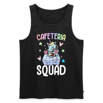 Cafeteria Squad Cafeteria Crew Lunch Lady Grafik - Männer Premium Bio Tank Top - Schwarz - Vorne - AI Model Male 178 light (178cm)