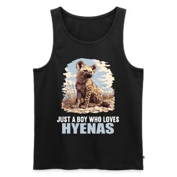 Hyena Hyena - Men's Premium Organic Tank Top - black - Front - AI Model Male 178 light (178cm)