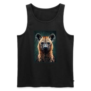 Hyena Hyena - Men's Premium Organic Tank Top - black - Front - AI Model Male 178 light (178cm)