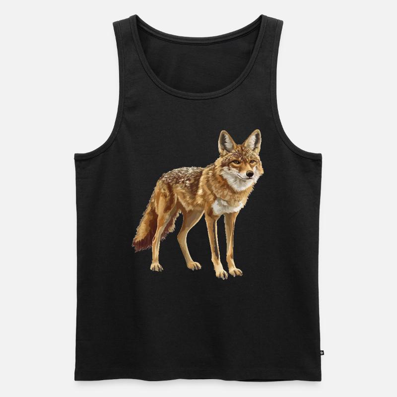 Schakale Schakal - Männer Premium Bio Tank Top - Schwarz