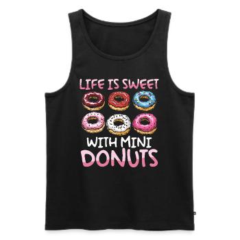 Donuts Donut - Männer Premium Bio Tank Top - Schwarz - Vorne - AI Model Male 178 light (178cm)