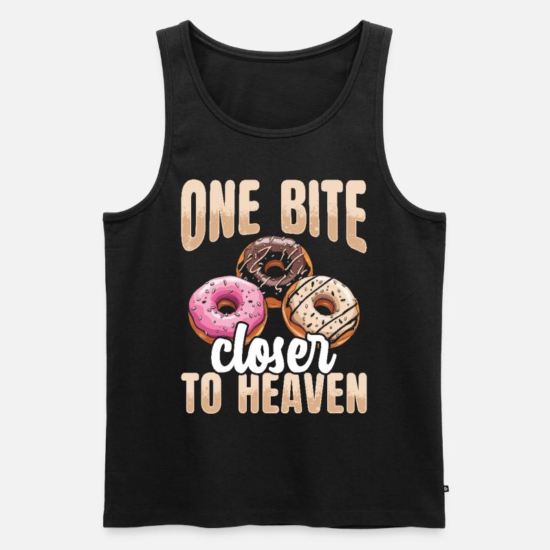 Donuts Donut - Männer Premium Bio Tank Top - Schwarz