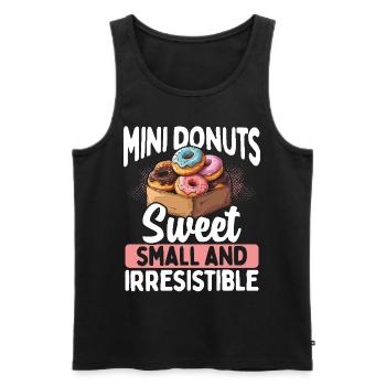 Donuts Donut - Männer Premium Bio Tank Top - Schwarz - Vorne - AI Model Male 178 light (178cm)