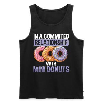 Donuts Donut - Männer Premium Bio Tank Top - Schwarz - Vorne - AI Model Male 178 light (178cm)