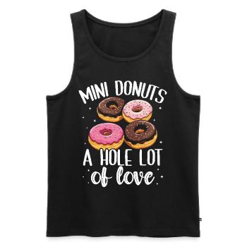 Donuts Donut - Männer Premium Bio Tank Top - Schwarz - Vorne - AI Model Male 178 light (178cm)