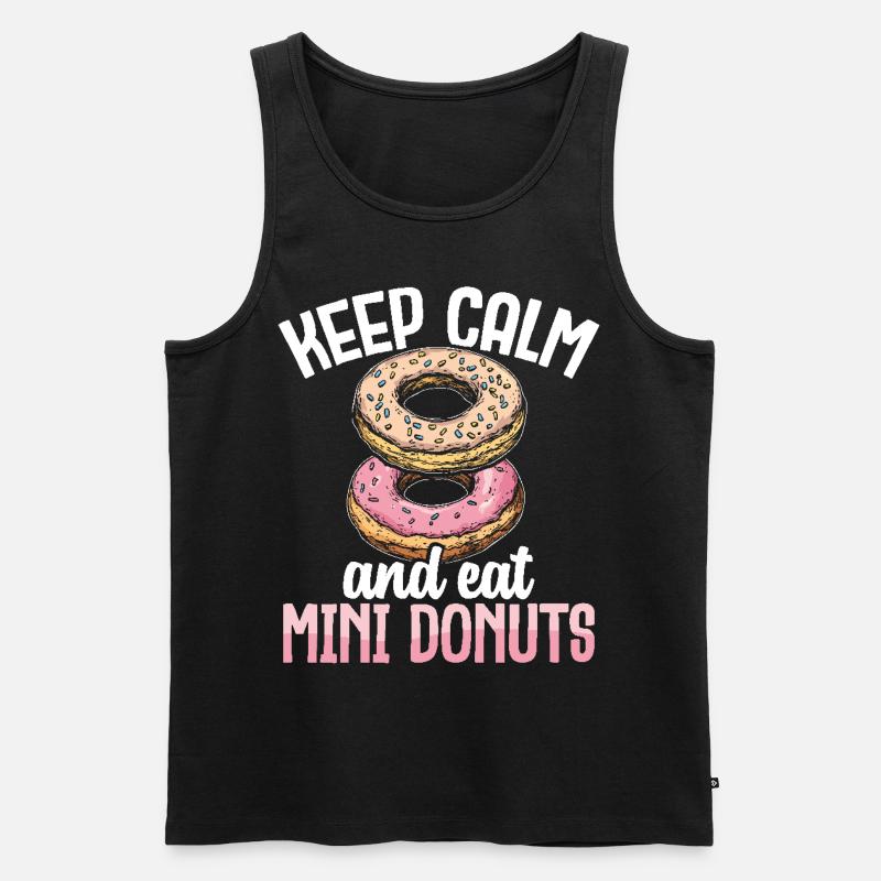 Donuts Donut - Männer Premium Bio Tank Top - Schwarz