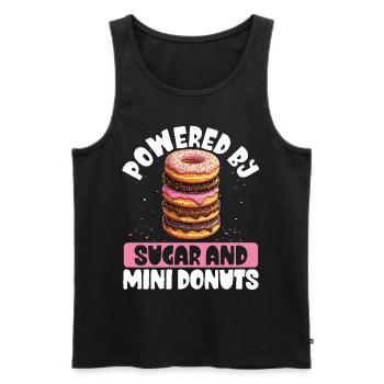 Donuts Donut - Männer Premium Bio Tank Top - Schwarz - Vorne - AI Model Male 178 light (178cm)