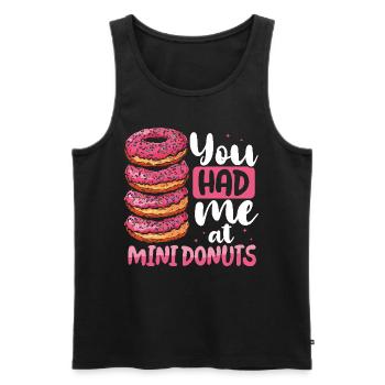 Donuts Donut - Männer Premium Bio Tank Top - Schwarz - Vorne - AI Model Male 178 light (178cm)