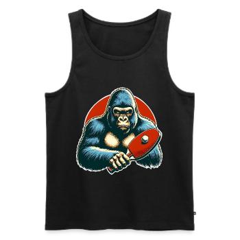 Ping-pong - Débardeur bio Premium Homme - noir - Devant - Michal (187cm)
