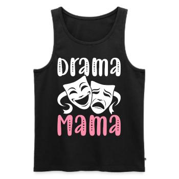Drame Maman Artiste de théâtre Théâtre - Débardeur bio Premium Homme - noir - Devant - Michal (187cm)