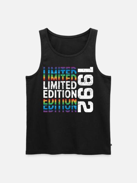 Limited Edition 1992 - Männer Premium Bio Tank Top - Schwarz
