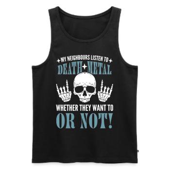 Heavy Metal Band Metal Rock Music Death Metal - Men's Premium Organic Tank Top - black - Front - Michal (187cm)