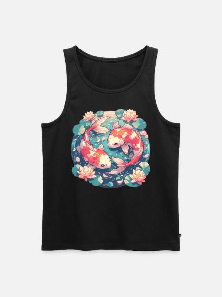 Koi Koi Carp - Men's Premium Organic Tank Top - black
