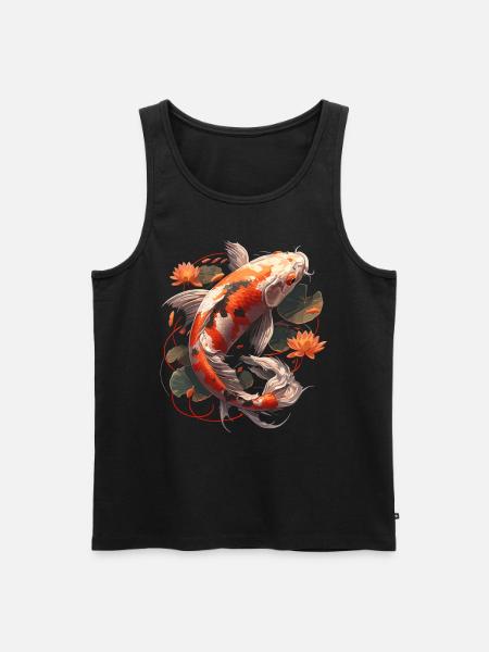Kois Koi Karpfen - Männer Premium Bio Tank Top - Schwarz
