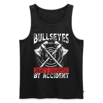 Axt Werfen Axt Werfer Axe Throwing - Männer Premium Bio Tank Top - Schwarz - Vorne - AI Model Male 178 light (178cm)