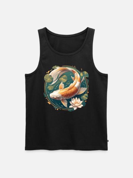Kois Koi Karpfen - Männer Premium Bio Tank Top - Schwarz
