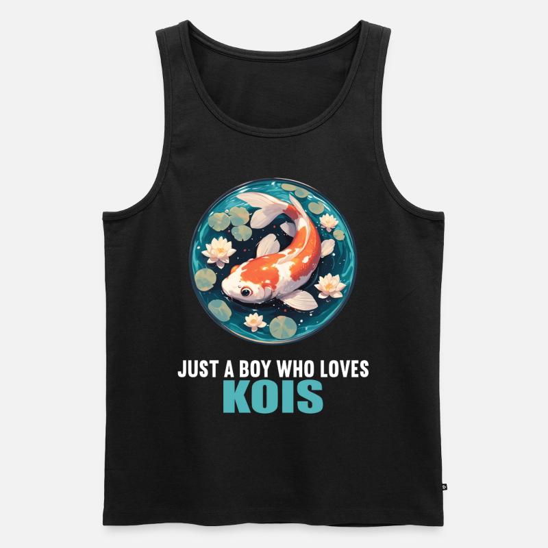 Kois Koi Karpfen - Männer Premium Bio Tank Top - Schwarz