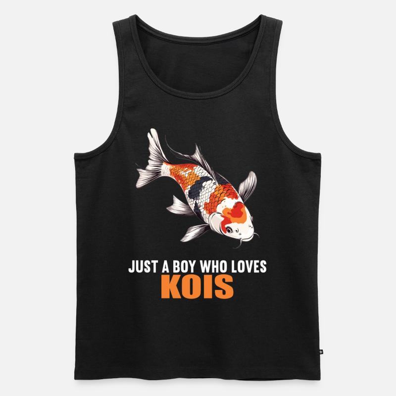 Kois Koi Karpfen - Männer Premium Bio Tank Top - Schwarz