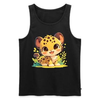 Jaguare Jaguar - Männer Premium Bio Tank Top - Schwarz - Vorne - AI Model Male 178 light (178cm)