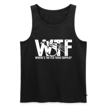 Fliegenfischen Fliegenangler - Männer Premium Bio Tank Top - Schwarz - Vorne - AI Model Male 178 light (178cm)