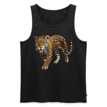 Jaguare Jaguar - Männer Premium Bio Tank Top - Schwarz - Vorne - AI Model Male 178 light (178cm)