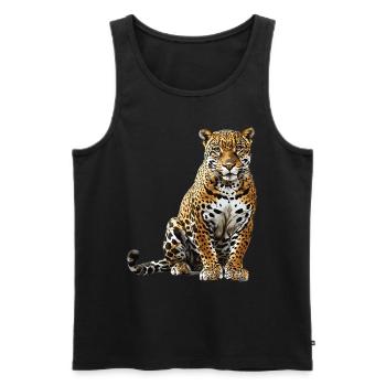 Jaguare Jaguar - Männer Premium Bio Tank Top - Schwarz - Vorne - AI Model Male 178 light (178cm)