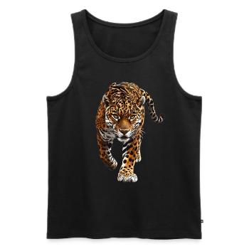 Jaguare Jaguar - Männer Premium Bio Tank Top - Schwarz - Vorne - AI Model Male 178 light (178cm)