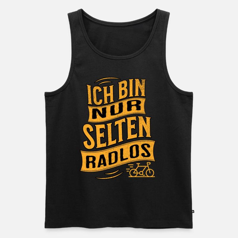 E-Bike E-Biker - Männer Premium Bio Tank Top - Schwarz