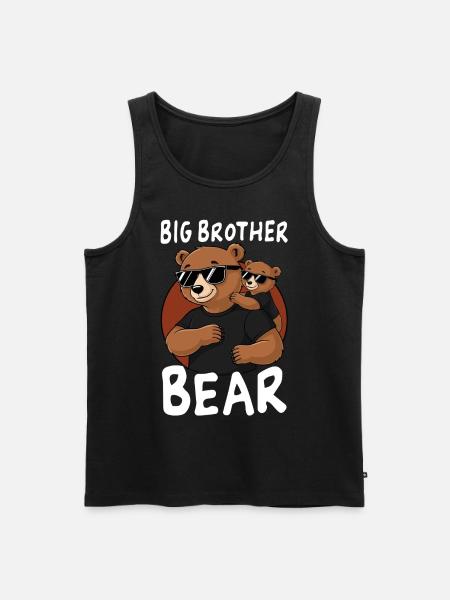 Big Brother Bear - Men's Premium Organic Tank Top - black