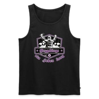 Erzgebirge ein Leben Lang No II - Männer Premium Bio Tank Top - Schwarz - Vorne - Michal (187cm)