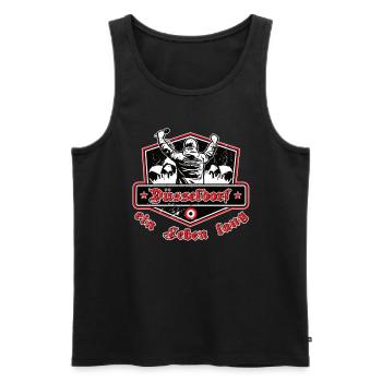 Düsseldorf ein Leben Lang No II - Männer Premium Bio Tank Top - Schwarz - Vorne - Michal (187cm)