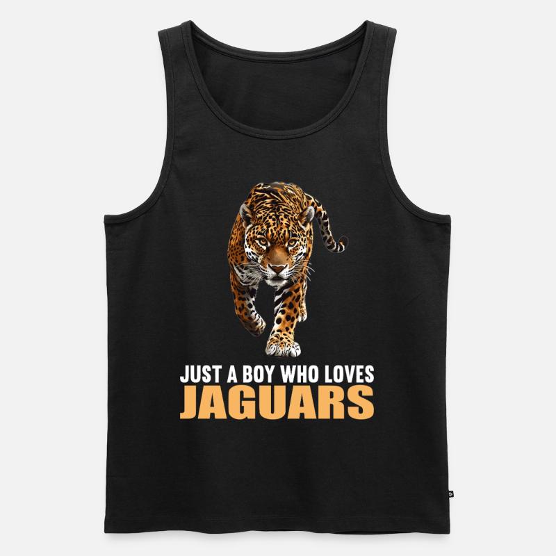 Jaguare Jaguar - Männer Premium Bio Tank Top - Schwarz