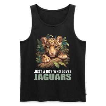 Jaguare Jaguar - Männer Premium Bio Tank Top - Schwarz - Vorne - AI Model Male 178 light (178cm)