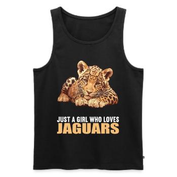 Jaguare Jaguar - Männer Premium Bio Tank Top - Schwarz - Vorne - Michal (187cm)